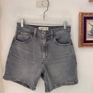 Abercrombie & Fitch Women's Gray Jean Shorts